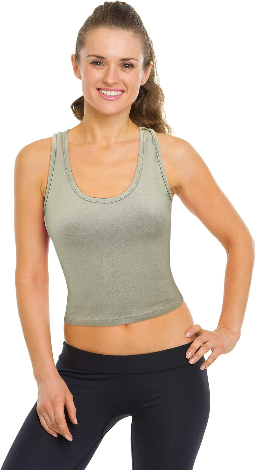 Essential 6-Pack Sleeveless Racerback Sports Crop Tops for Women & Girls – Your Go-To for Everyday Style and Comfort!