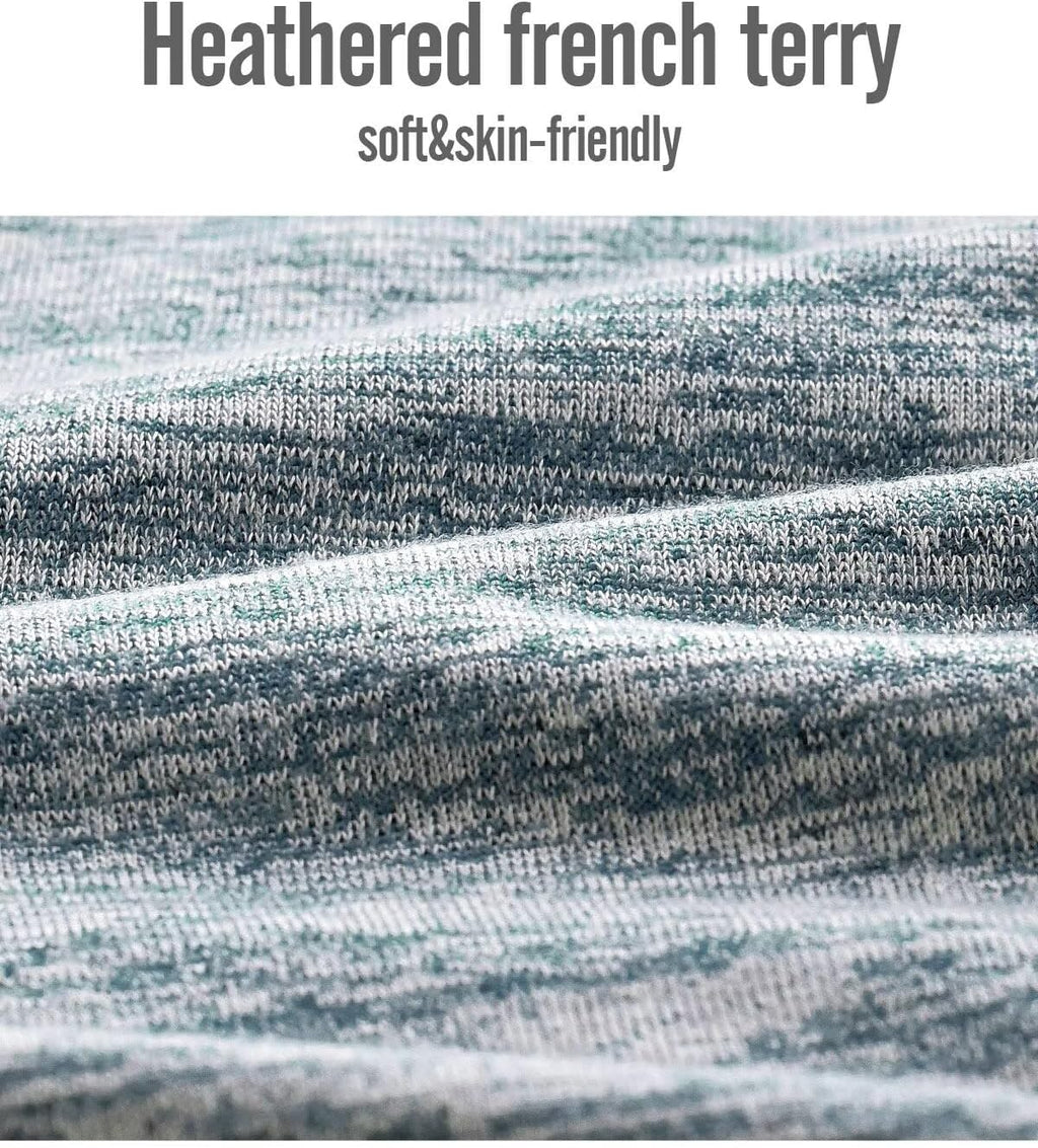 Men's Knit Terry Cloth Lounge Shorts with Drawstring and Pockets - 6 Inch Athletic Sweat Shorts